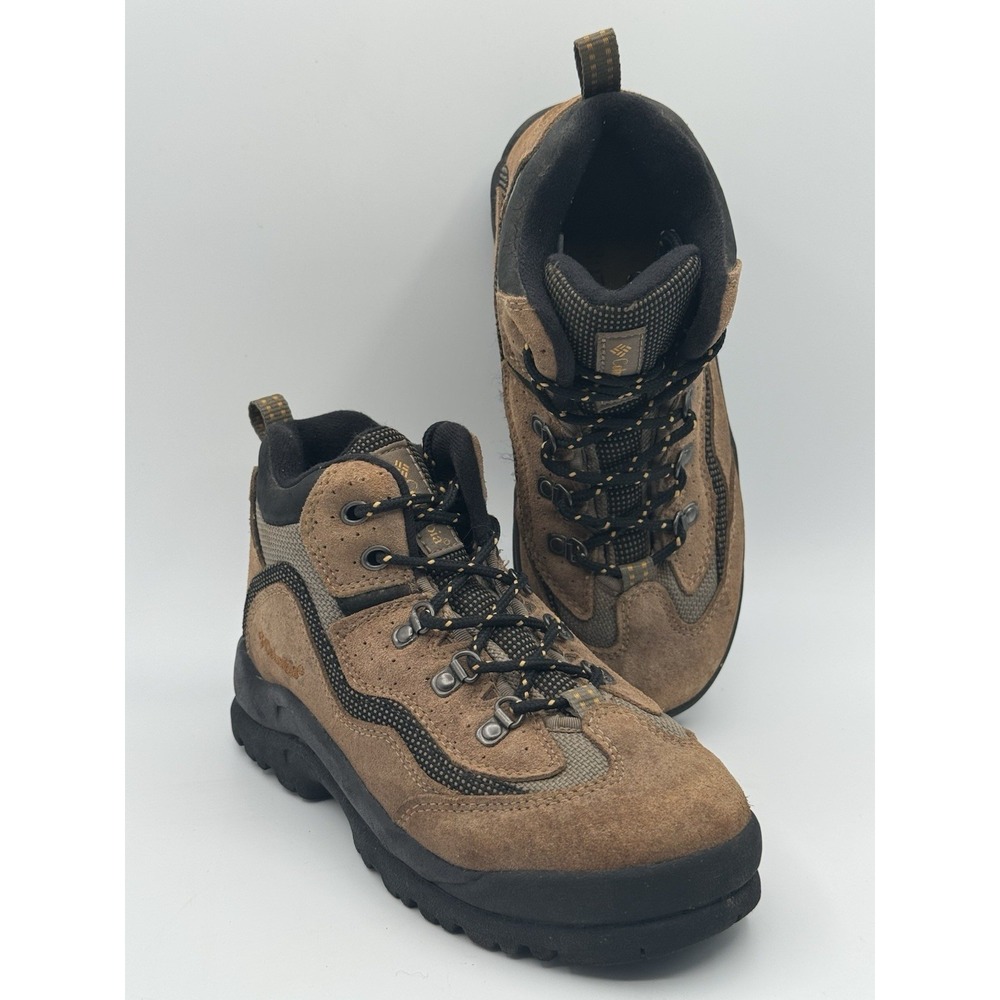 Columbia Hiking Boots Womans Brown Leather Rock Ridge Mid Size 3 - Picture 10 of 12